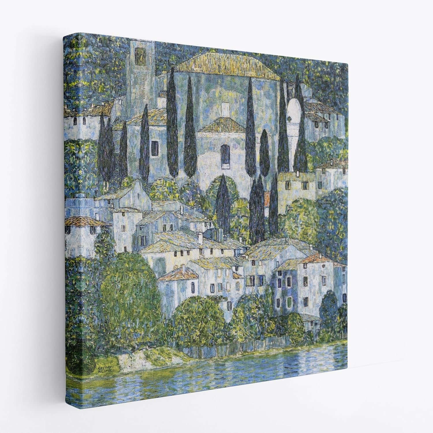 Poster Artistico su Tela Senza Cornice Chiesa di Cassone 50 x 50 cm